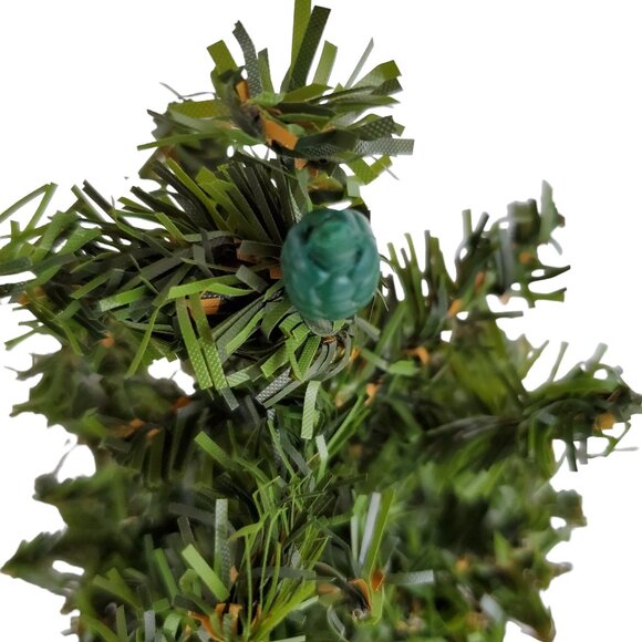 Lot of 5 Christmas Village Spruce Hemlock Trees Posable Bendable Wood Base - Picture 7 of 13